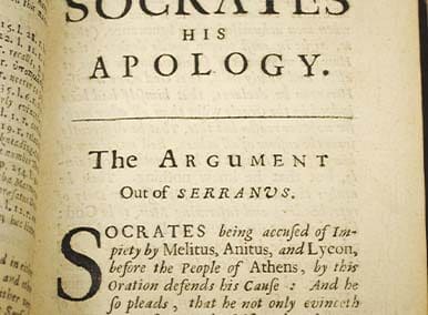 Plato his Apology of Socrates